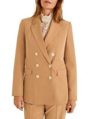 Mango Double-breasted Suit Jacket