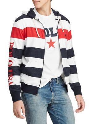 Polo Ralph Lauren Striped Terry Hoodie