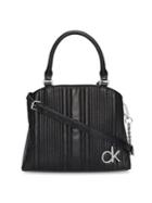 Calvin Klein Paige Quilted Faux-leather Satchel