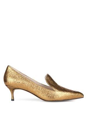 Kenneth Cole New York Shea Textured Metallic Leather Pumps