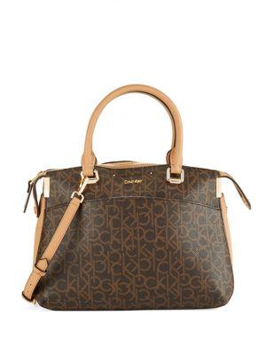 Calvin Klein Logo Printed Satchel