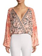 Free People Cruisin Together Printed Cropped Top