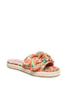 Betsey Johnson Jazzy Printed Knot Slides