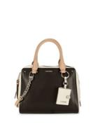 Calvin Klein Colorblock Satchel Leather Bag
