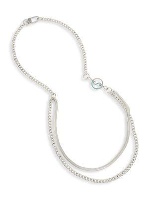 Bcbgeneration Stonewashed Bow Mixed Chain Long Layered Necklace