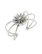 Design Lab Lord & Taylor Silvertone Accented Cuff Bracelet