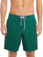 Lacoste Crocodile Embroidery Canvas Serge Swim Trunks