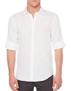 Perry Ellis Solid Linen Shirt