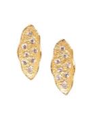 Sole Society Crystal Organic-shaped Stud Earrings