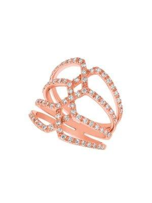 Morris & David 14k Rose Gold & 0.85 Tcw Diamond Ring