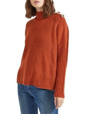 Miss Selfridge Classic Ribbed Sweater