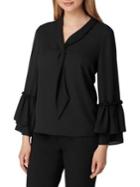 Tahari Arthur S. Levine Tulip-sleeve Sailor Blouse Tulip Sleeve Blouse