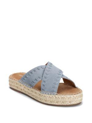 Aerosoles Rose Gold Suede Espadrille Sandals