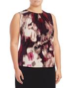 Calvin Klein Plus Abstract Floral Shell