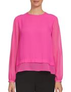 Cece Long-sleeve Layered Blouse