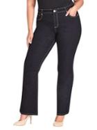 City Chic Plus Mid-rise Flared Bootleg Jeans