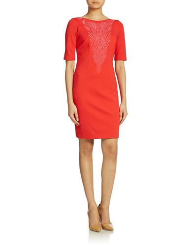 Laundry By Shelli Segal Embroidered Sheath Dress