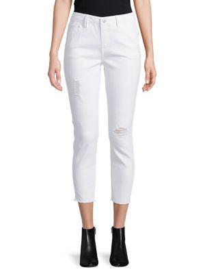 C & C California Frayed Hem Cropped Jeans