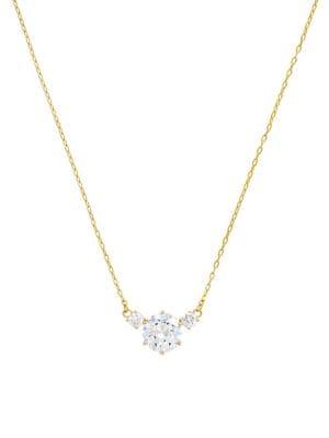 Etienne Aigner Cz Treasures Update 3-stone Necklace