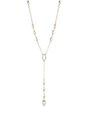 Ivanka Trump 8mm Faux Pearl And Crystal Y-necklace