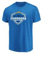 Majestic Los Angeles Chargers Nfl Primary Receiver Cotton Tee