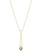 Botkier New York Cubic Zirconia And Yellow Gold Y Necklace