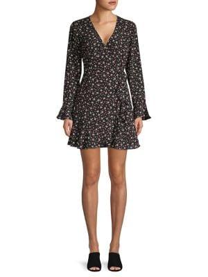 The Fifth Label Ditsy Floral Wrap Mini Dress