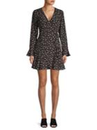 The Fifth Label Ditsy Floral Wrap Mini Dress