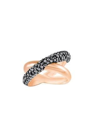 Swarovski Crystaldust Cross Rose-goldplated Ring