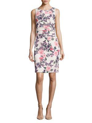 Ivanka Trump Starburst Floral Sheath Dress