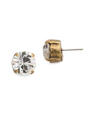 Sorrelli Essentials Round Crystal Stud Earrings