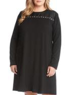 Karen Kane Plus Studded A-line Dress