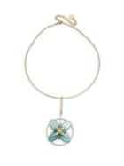 Design Lab Lord & Taylor Crystal Flower Collar Necklace