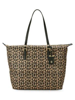 Tommy Hilfiger Julia Leopard-print Zip Tote