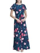 Tommy Hilfiger Tulips Double Twill Maxi Dress