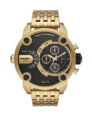 Diesel Little Daddy Stainless Steel Seven-link Bracelet Watch