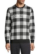 Calvin Klein Buffalo Plaid Stretch Sweatshirt