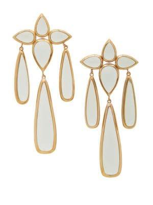 Sole Society Flower Statement Drop Earrings