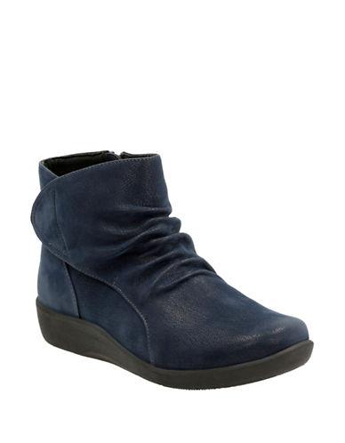 Clarks Sillian Chell Cinched Nubuck Ankle Boots