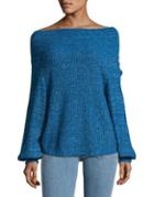 Free People Edessa Off-the-shoulder Knit Sweater