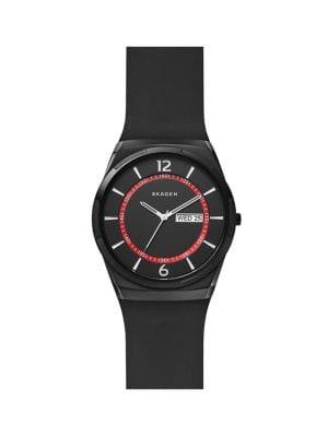 Skagen Melbye Stainless Steel & Silicone-strap Watch