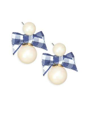 Kate Spade New York Pretty Pearly Bow Stud Earrings