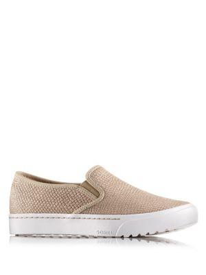 Sorel Campsneak Embossed Leather Slip-on Sneakers