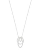 Nadri Crystal Pave Silvertone Pendant Necklace