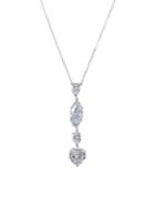 Nina Kolina White Crystal Y-necklace