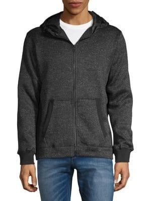 Hawke & Co Mixed-media Full-zip Hoodie