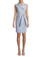 Calvin Klein Sleeveless Belted Moto Dress