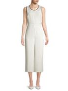 Karl Lagerfeld Paris Sleeveless Striped Jumpsuit