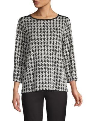 Karl Lagerfeld Paris Textured Printed Top