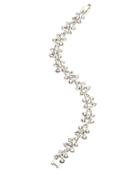 Anne Klein Crystallized Silvertone Flex Bracelet